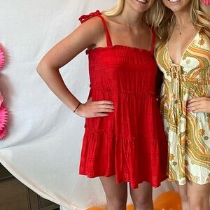 Altar'd State Red Mini Dress